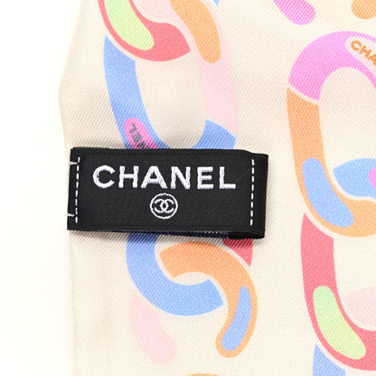 Chanel Silk CC Twilly Hair Tie White Multicolor 2 of 4