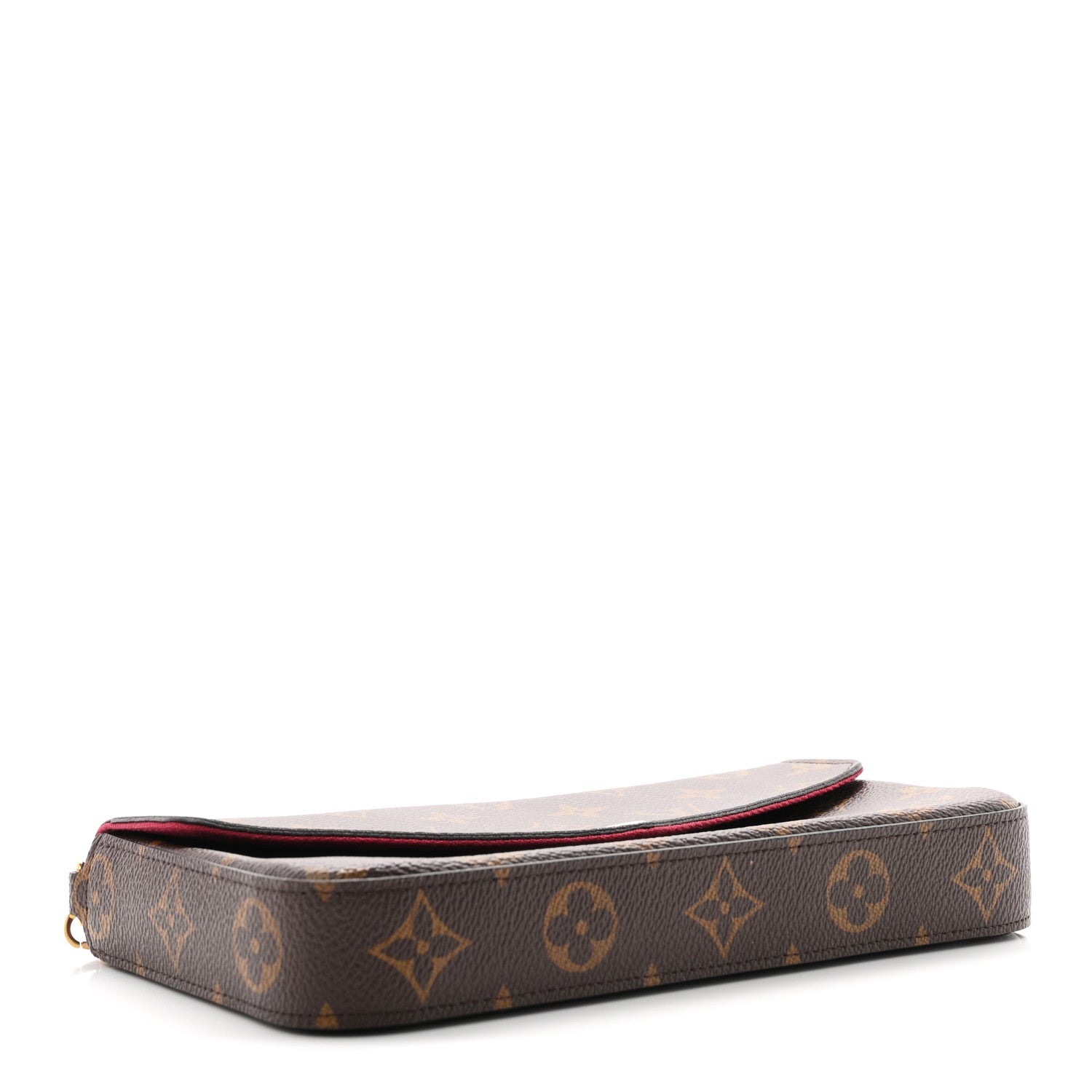Louis Vuitton Monogram Pochette Felicie Chain Wallet Fuchsia 5 of 12