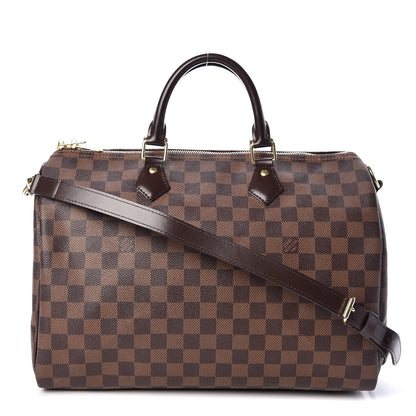 Louis Vuitton Damier Ebene Speedy Bandouliere 35 1 of 13