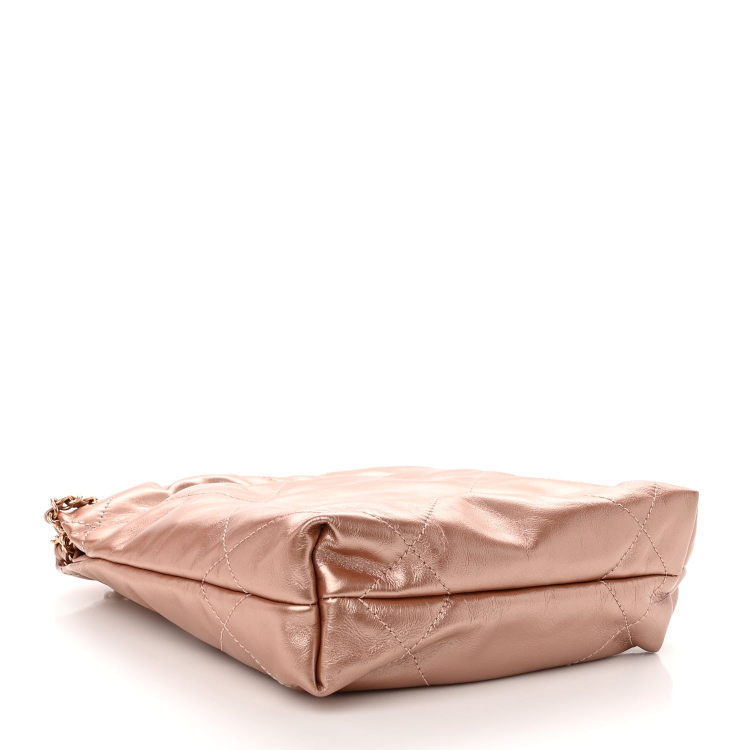 Chanel Metallic Calfskin Quilted Mini Chanel 22 Copper 4 of 9