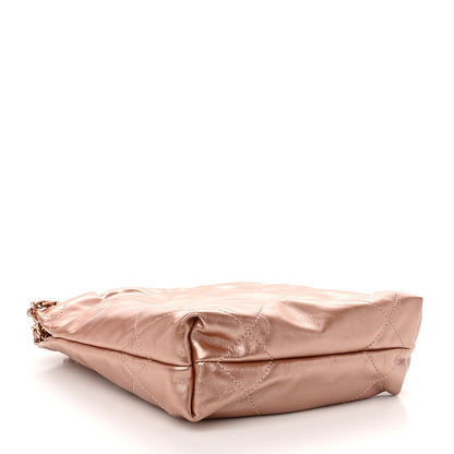 Chanel Metallic Calfskin Quilted Mini Chanel 22 Copper 4 of 9