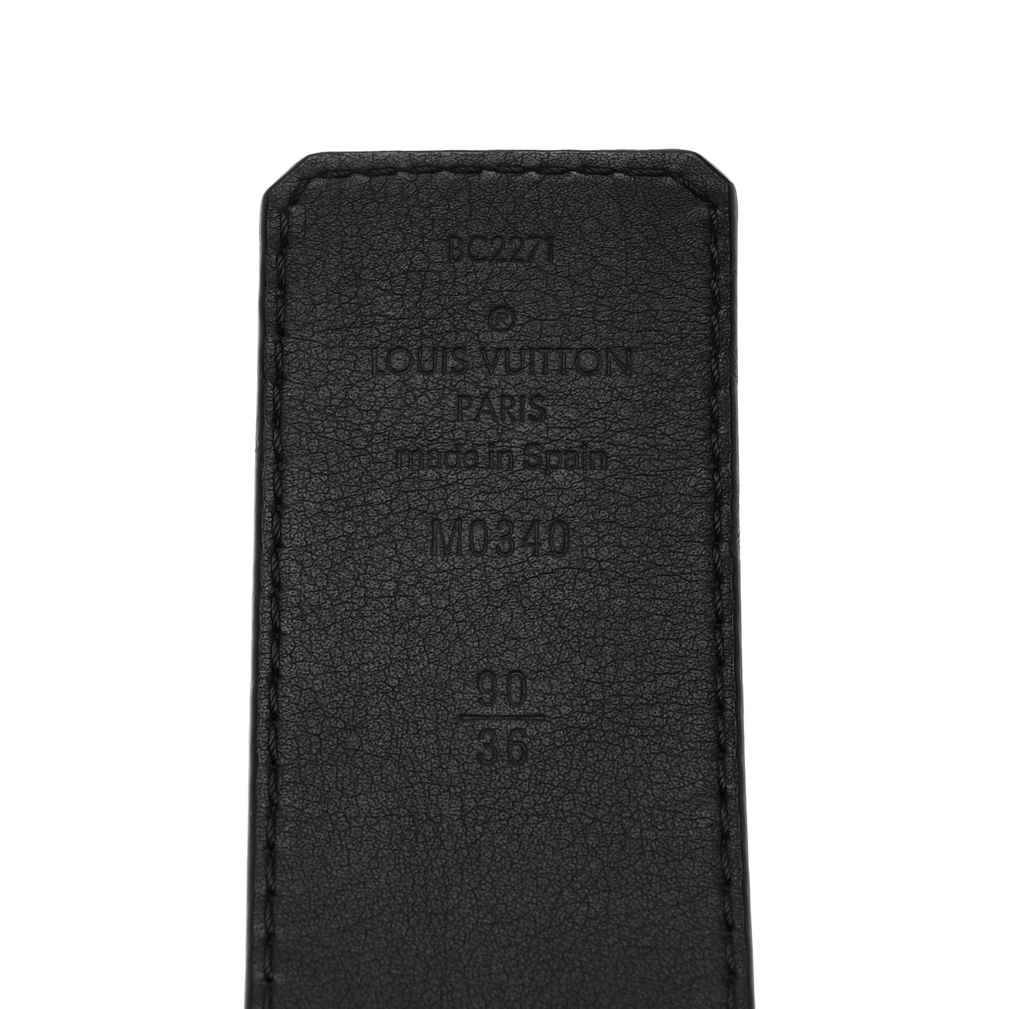 Damier Graphite Damier Infini 40mm LV Initiales Reversible Belt Onyx Black 90 36