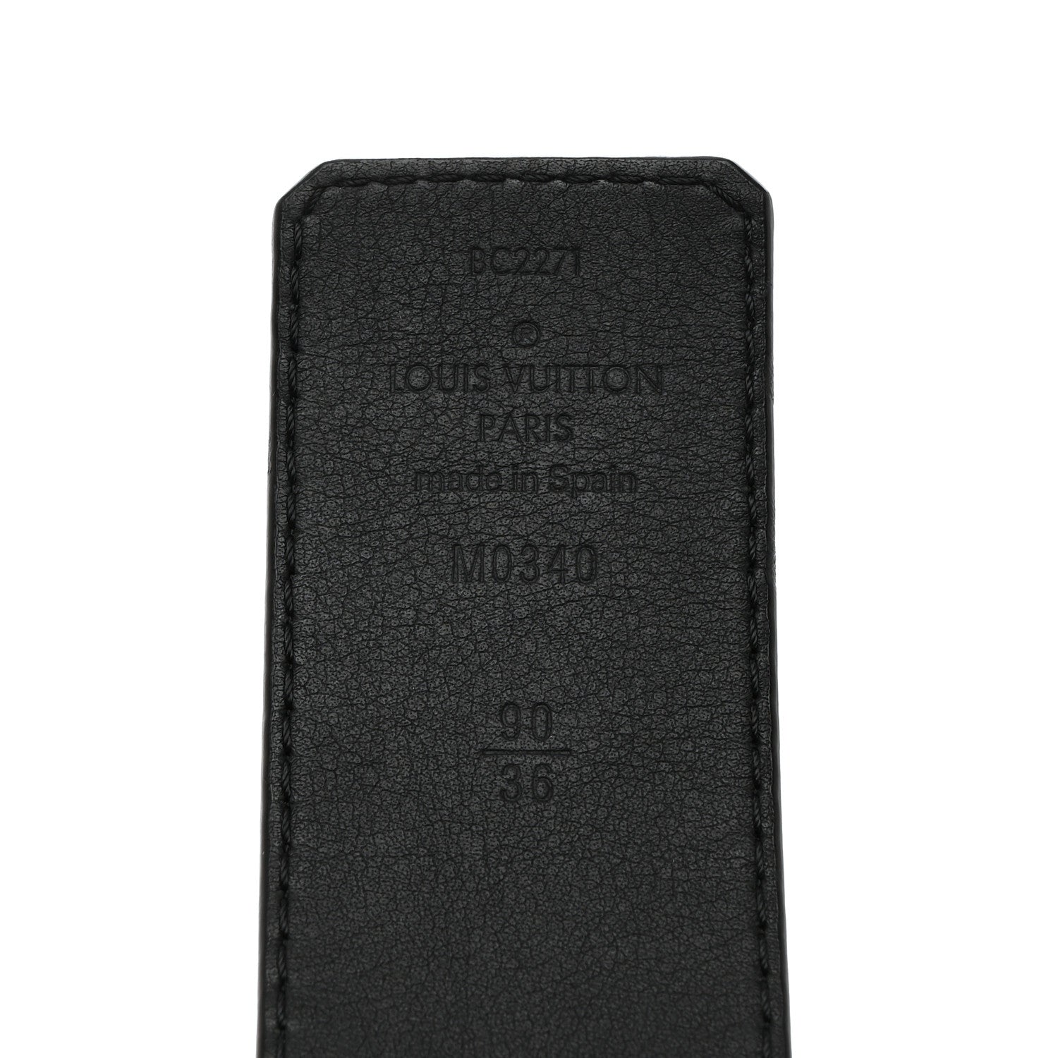 Louis Vuitton Damier Graphite Damier Infini 40mm LV Initiales Reversible Belt Onyx Black 90 36 8 of 8