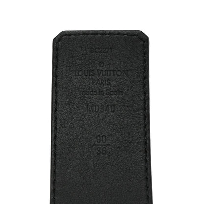 Louis Vuitton Damier Graphite Damier Infini 40mm LV Initiales Reversible Belt Onyx Black 90 36 8 of 8