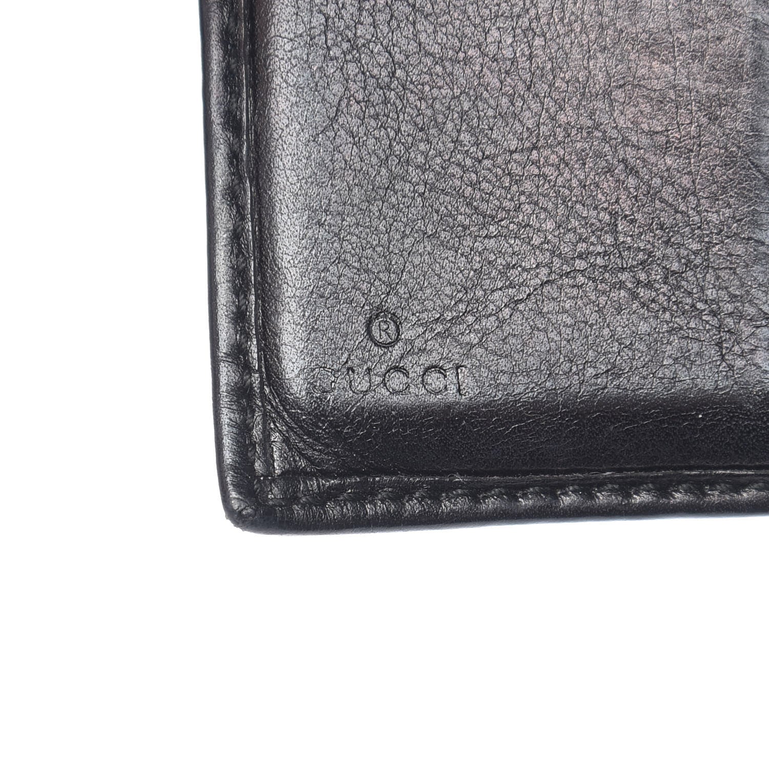 Gucci Calfskin Interlocking G French Wallet Black 6 of 11