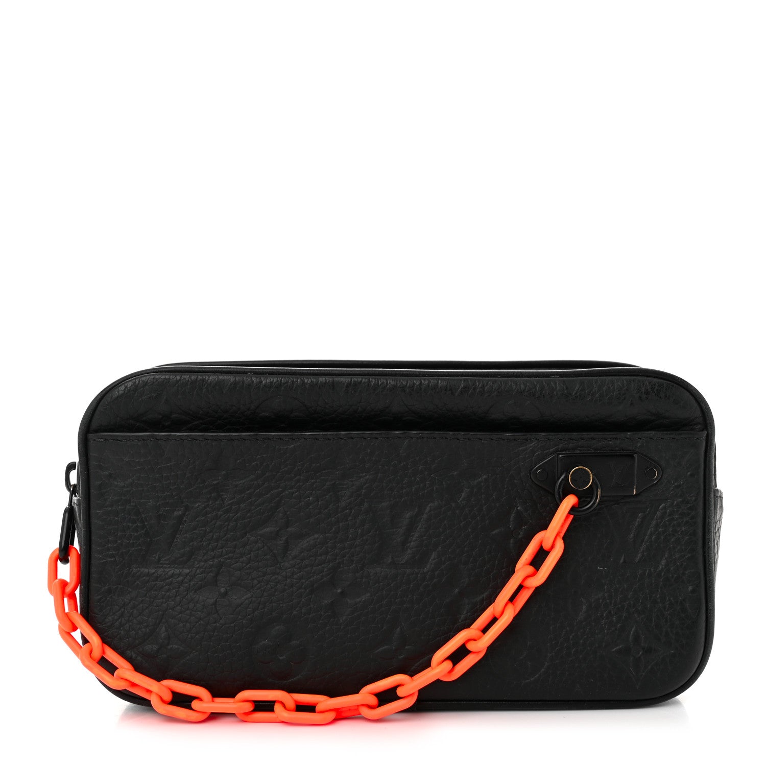 Louis Vuitton Taurillon Monogram Uniformes Solar Ray Soft Pochette Volga Belt Bag Black 1 of 10