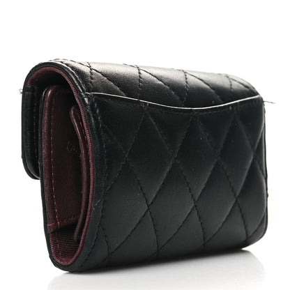 Chanel Lambskin Quilted 4 Key Holder Black 3 of 13