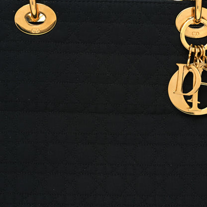 Christian Dior Nylon Cannage Large Lady Dior Black 8 of 10