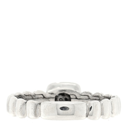 John Hardy Sterling Silver Diamond Bedeg Station Ring 53 6.5 3 of 4