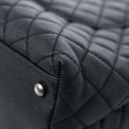 Chanel Caviar Lizard Quilted Large Coco Handle Flap Black 11 of 13