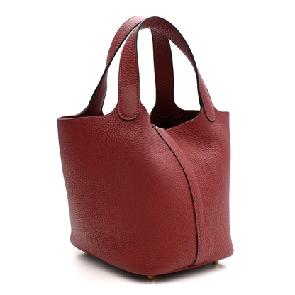 Hermes Taurillon Clemence Picotin Lock 18 PM Rouge H 3 of 11