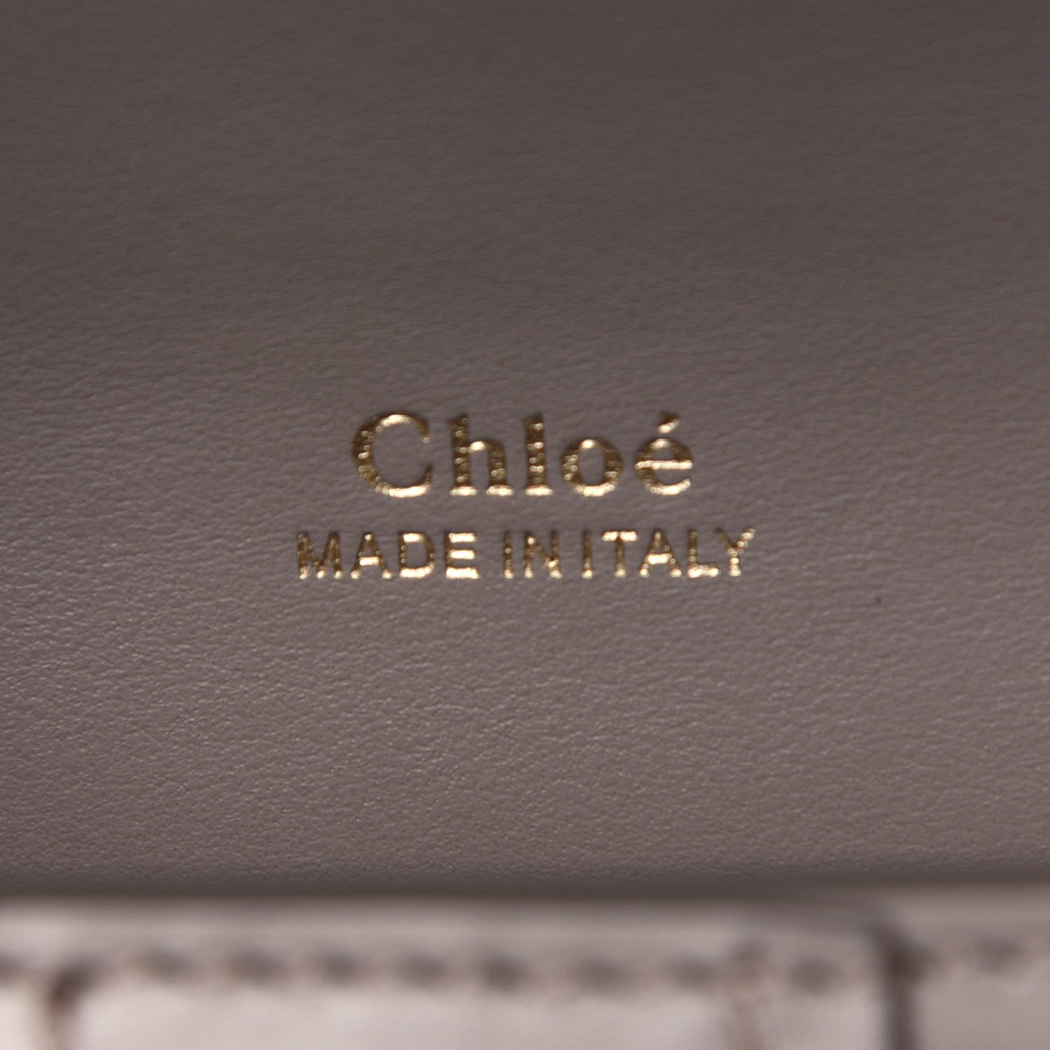 Chloe Shiny Goatskin Calfskin Mini Aby Chain Shoulder Bag Motty Grey 7 of 13