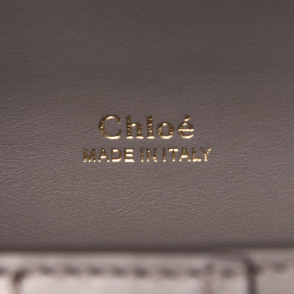 Chloe Shiny Goatskin Calfskin Mini Aby Chain Shoulder Bag Motty Grey 7 of 13