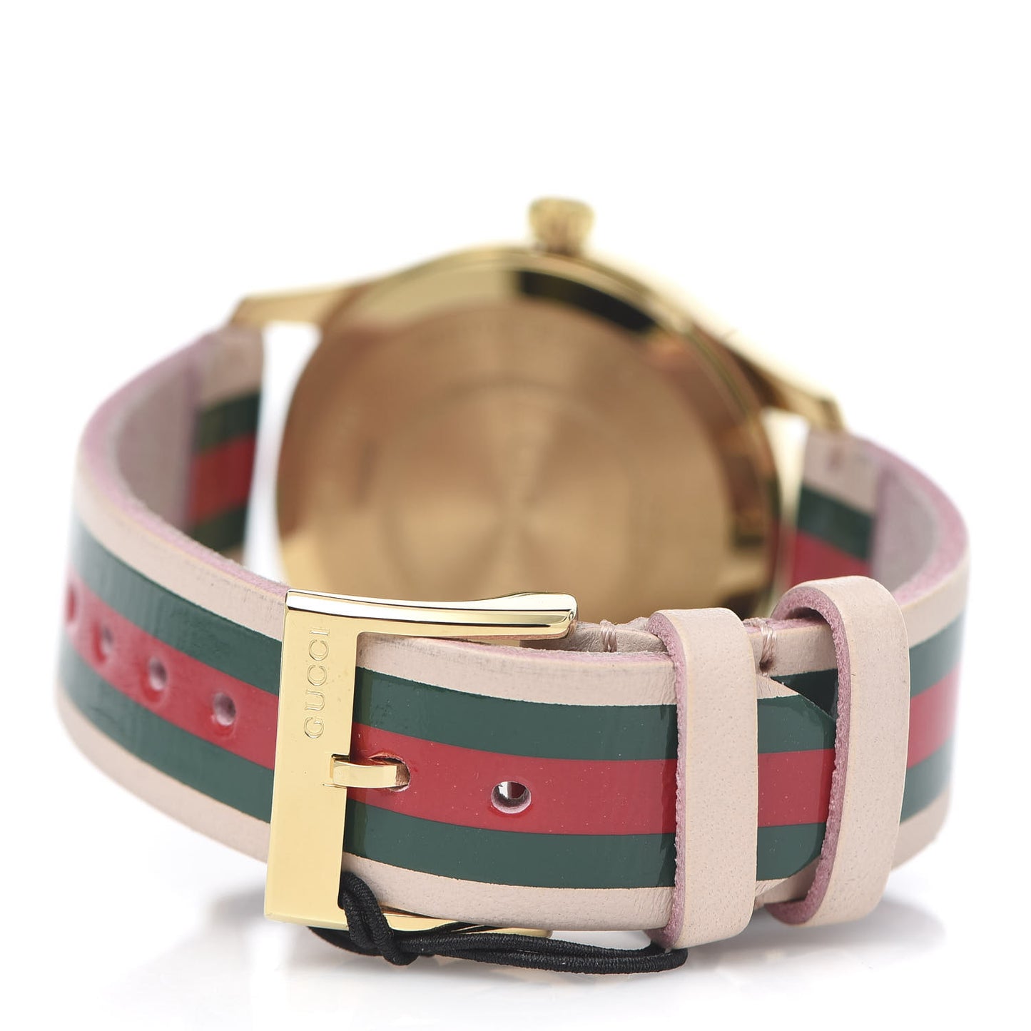 Stainless Steel Calfskin 38mm G-Timeless Stripe Web Quartz Watch Pink