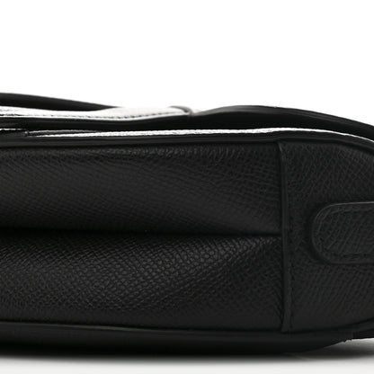 Christian Dior Grained Calfskin Mini Saddle Bag With Strap Black 10 of 11