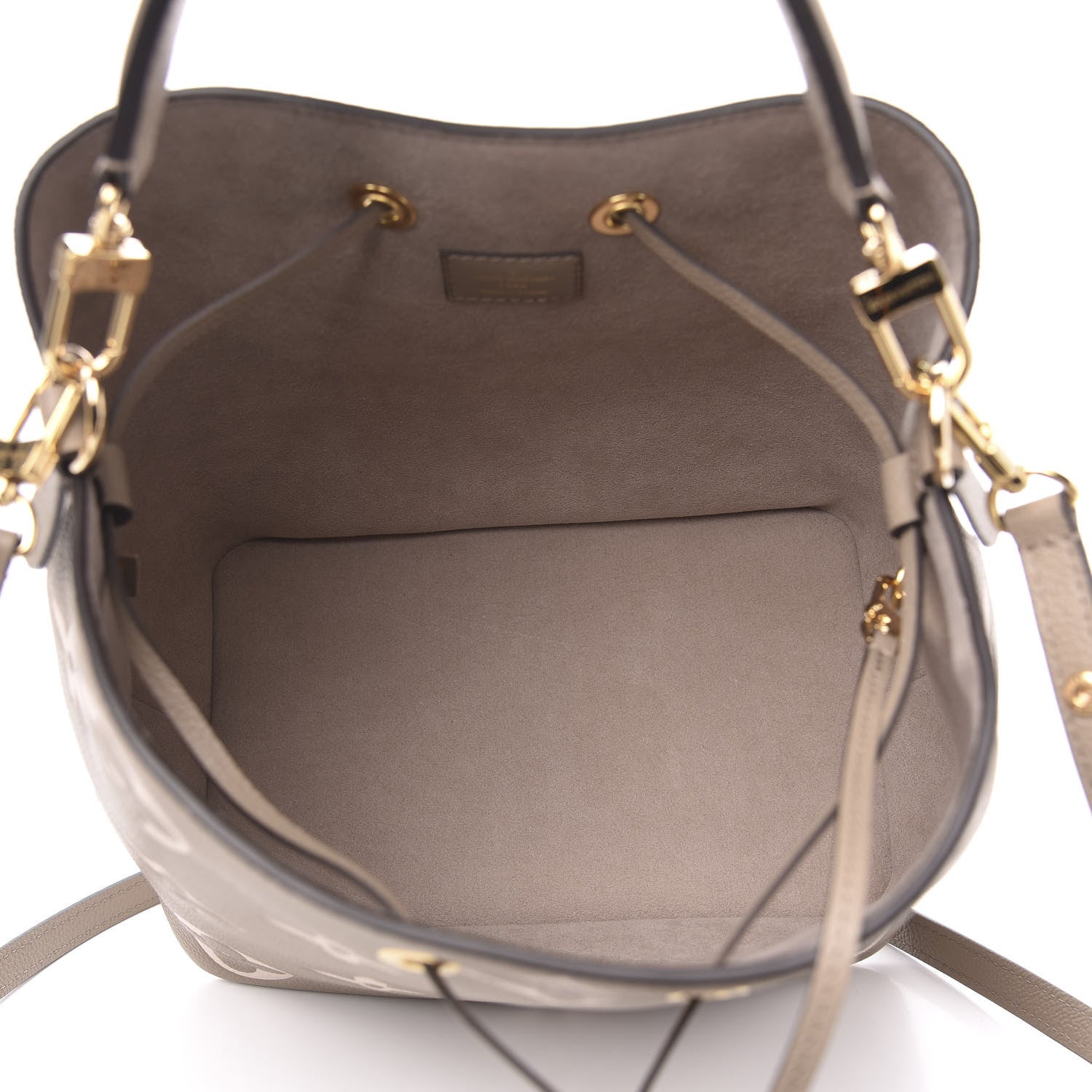 Louis Vuitton Empreinte Monogram Giant Neonoe MM Tourterelle Creme 6 of 9