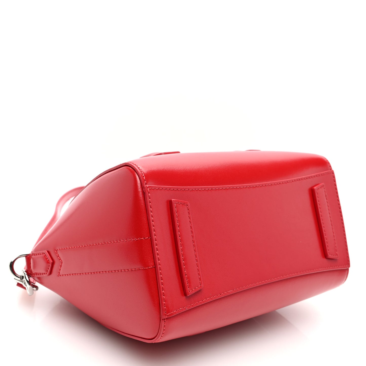 Box Calfskin Mini Lock Antigona Shoulder Bag Red