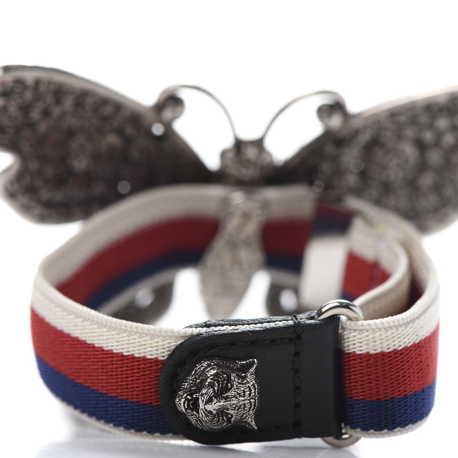 Gucci Web Crystal Butterfly Bracelet 6 of 6