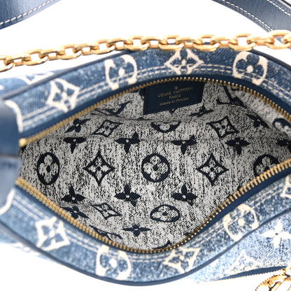 Louis Vuitton Monogram Jacquard Denim Loop Bleu 5 of 11