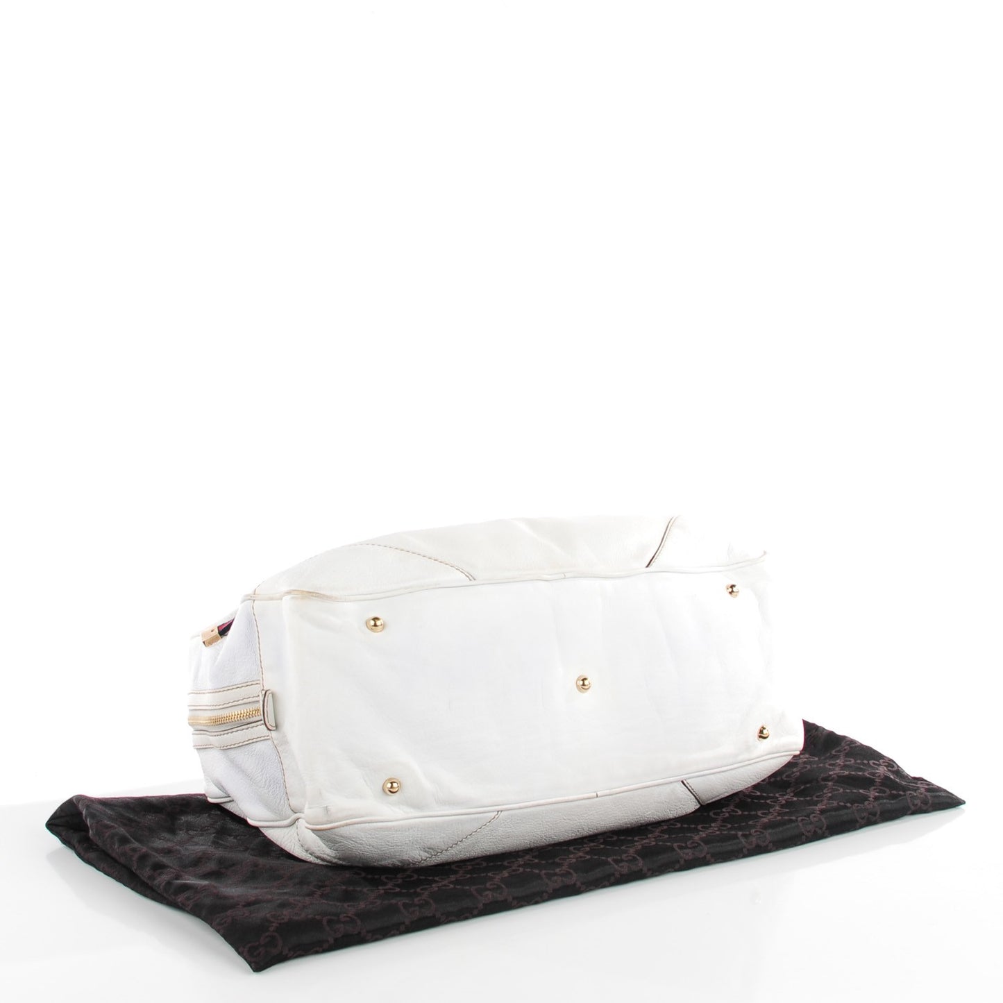 Goatskin Large Capri Bowler White