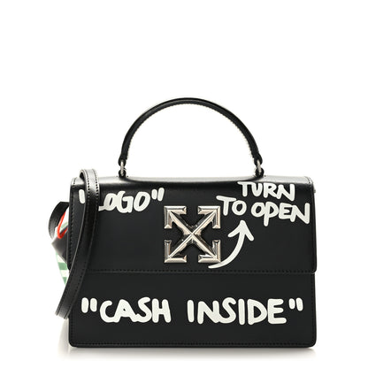 Off-White Calfskin Cash Jitney 1.4 Shoulder Bag Black 10 of 10
