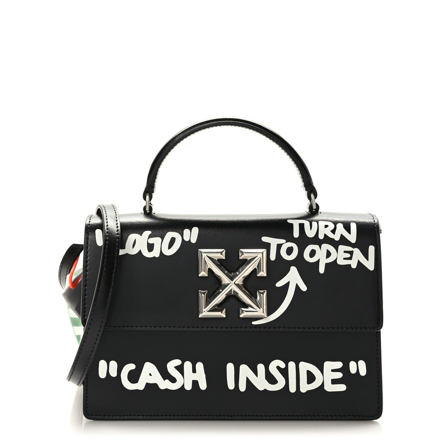 Calfskin Cash Jitney 1.4 Shoulder Bag Black