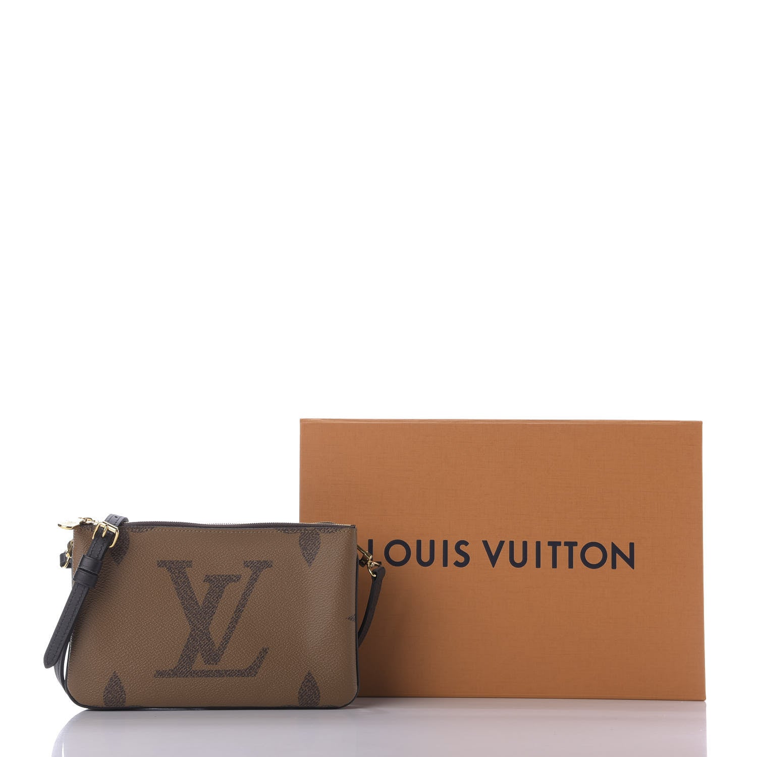 Louis Vuitton Reverse Monogram Giant Double Zip Pochette 11 of 11