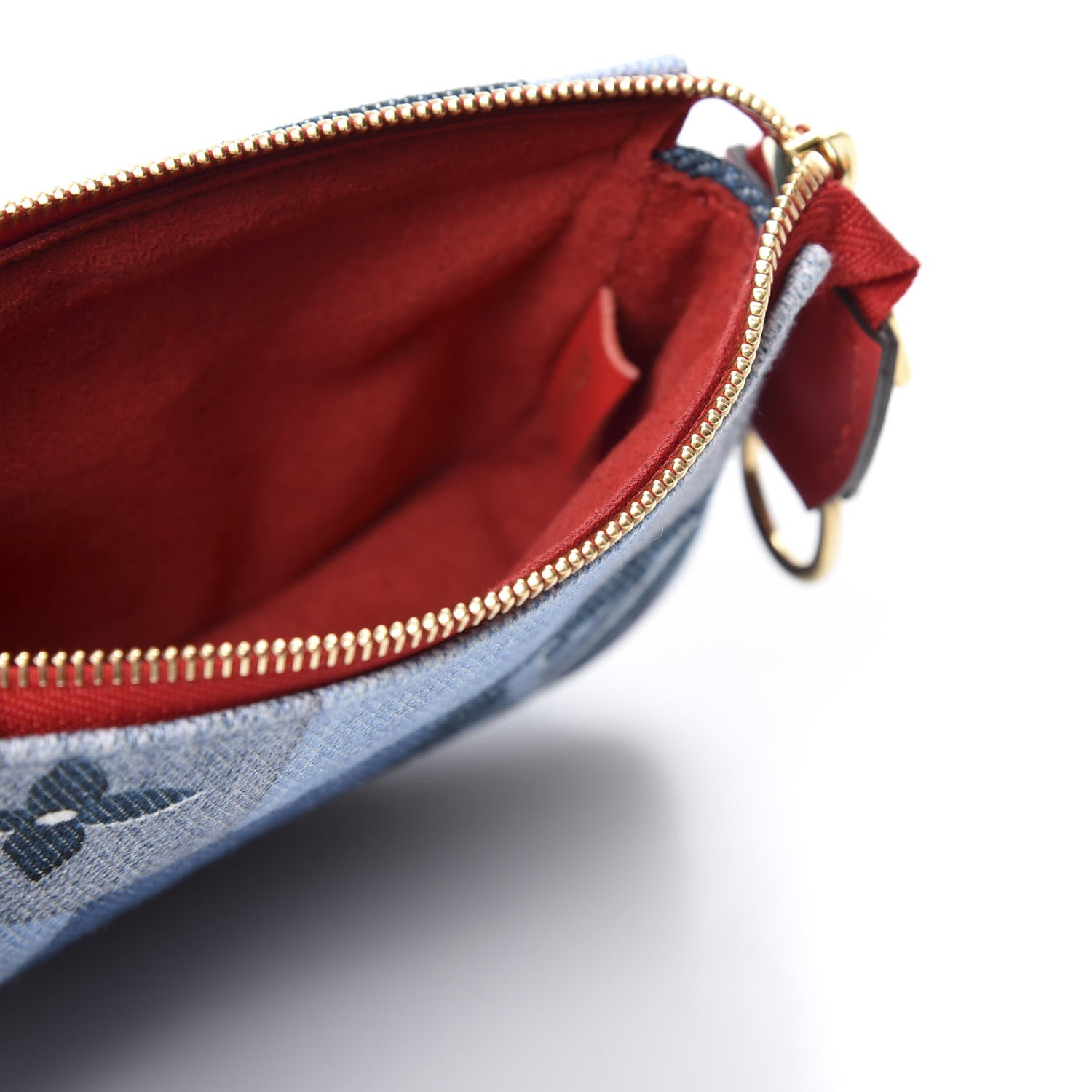 Louis Vuitton Denim Micro Pochette Accessories Denim Rouge 4 of 9