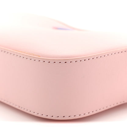 Gucci Dollar Calfskin Enamel Super Mini GG Marmont Chain Shoulder Bag Light Pink Blue 10 of 13