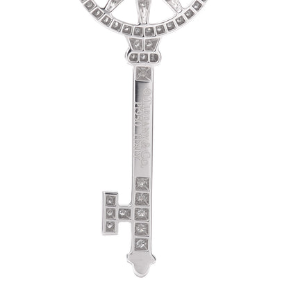 Tiffany Platinum Diamond Star Key Pendant 3 of 3