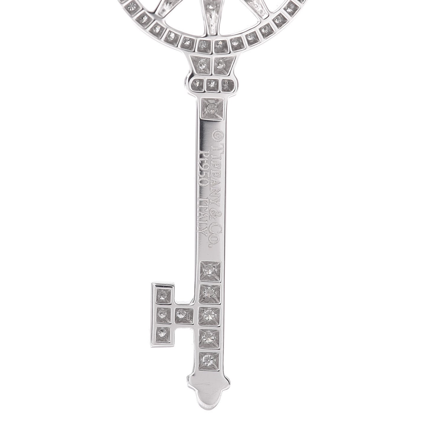 Platinum Diamond Star Key Pendant