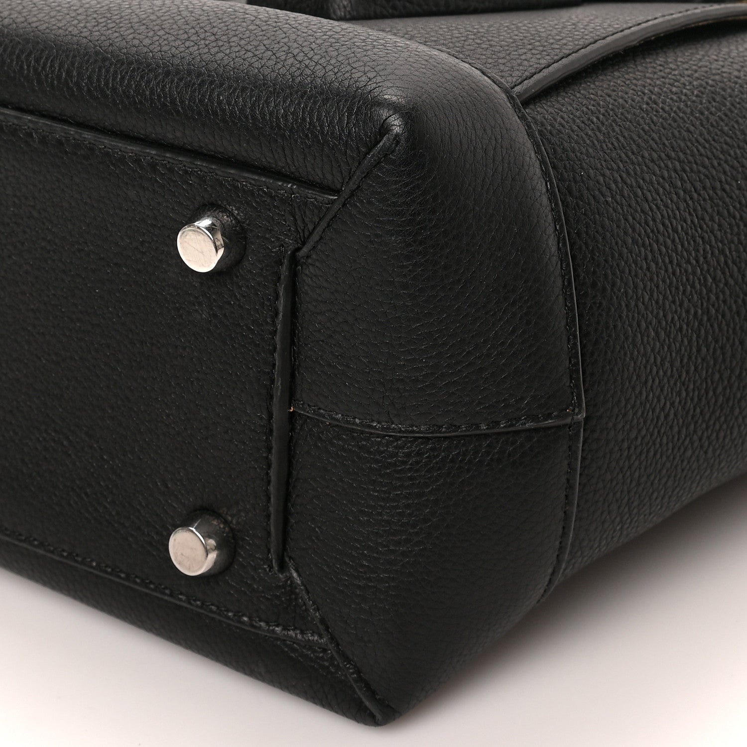 Bottega Veneta Grained Calfskin Maxi Intrecciato Medium Arco Black 8 of 8