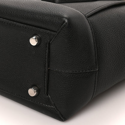 Bottega Veneta Grained Calfskin Maxi Intrecciato Medium Arco Black 8 of 8