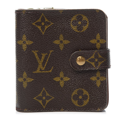 Louis Vuitton Monogram Compact Zippe Zipped Wallet 1 of 13