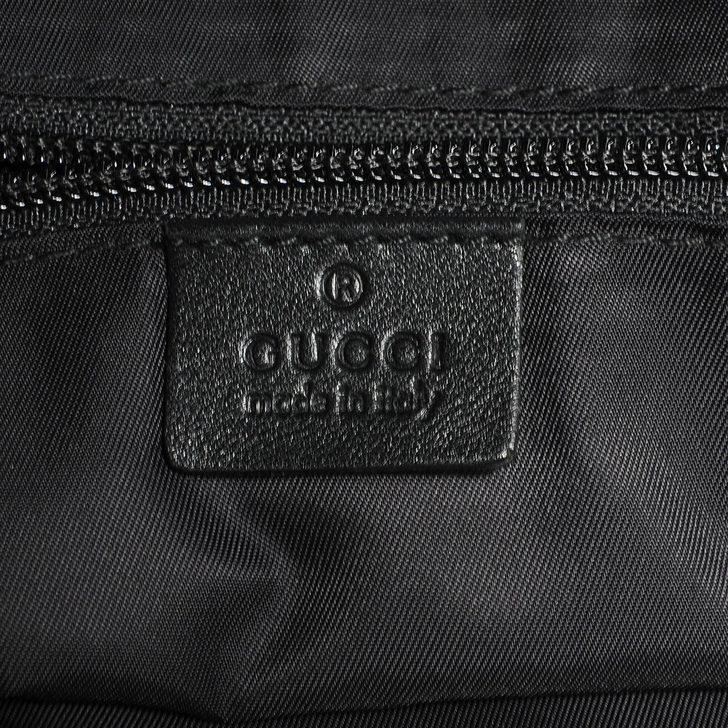 Guccissima Nylon Large Travel Tote Black
