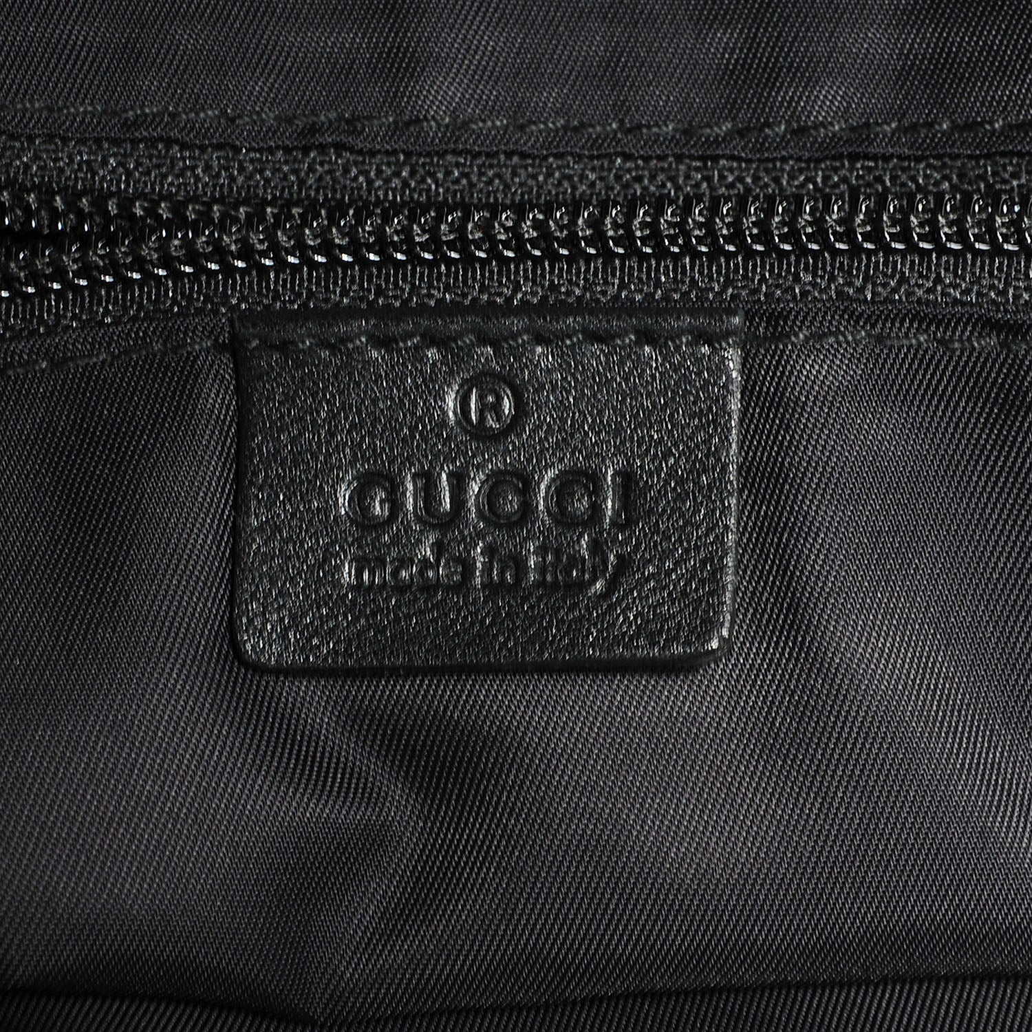 Gucci Guccissima Nylon Large Travel Tote Black 6 of 8