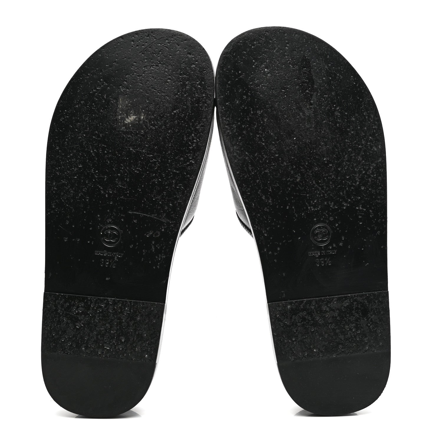 Chanel Lambskin Cha-Nel Mule Sandals 39.5 Black Multicolor 5 of 11