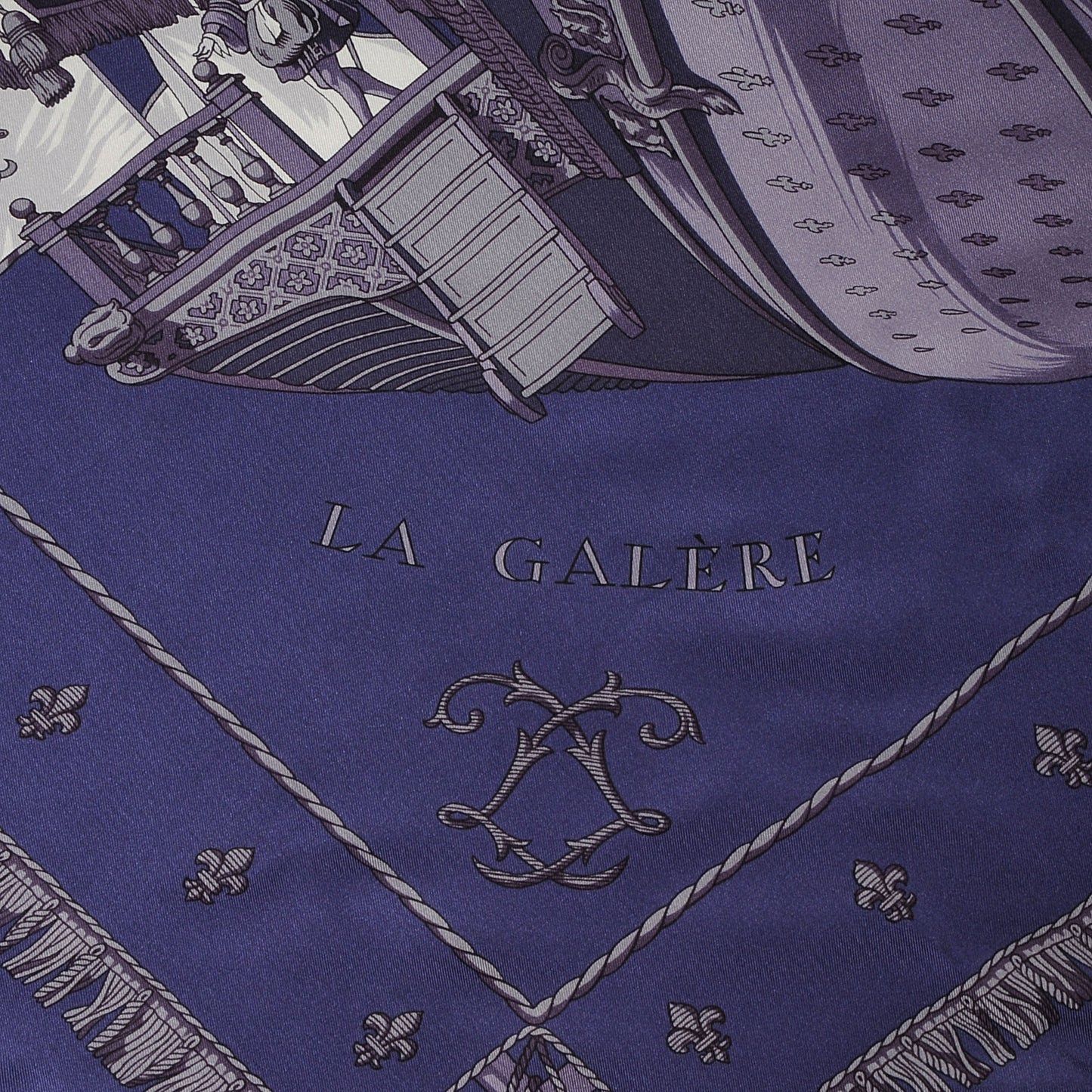 Silk Vue Du Carrosse De La Galere La Reale Scarf 90