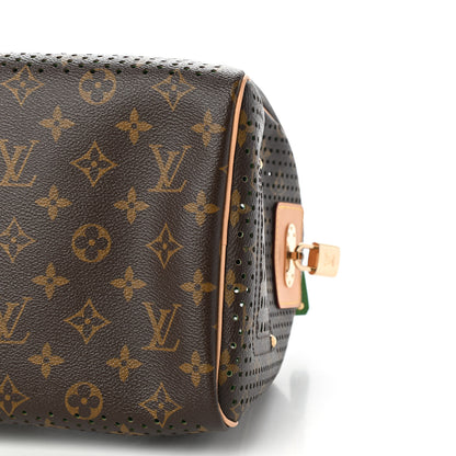 Louis Vuitton Monogram Perforated Speedy 30 Green 8 of 9