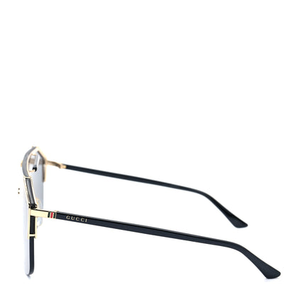 Gucci Metal Rimless Square Sunglasses GG0291S Black Gold 3 of 7