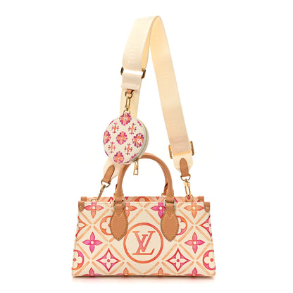 Louis Vuitton Monogram Tiles By The Pool OnTheGo East West Coral 1 of 11
