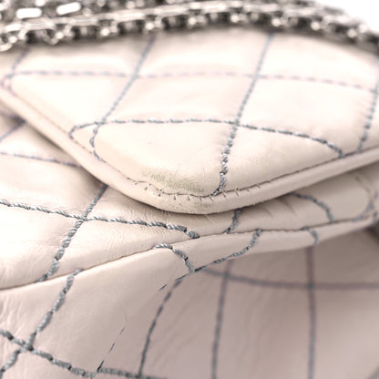 Chanel Calfskin Quilted Surpique 2.55 Reissue Flap White 15 of 16