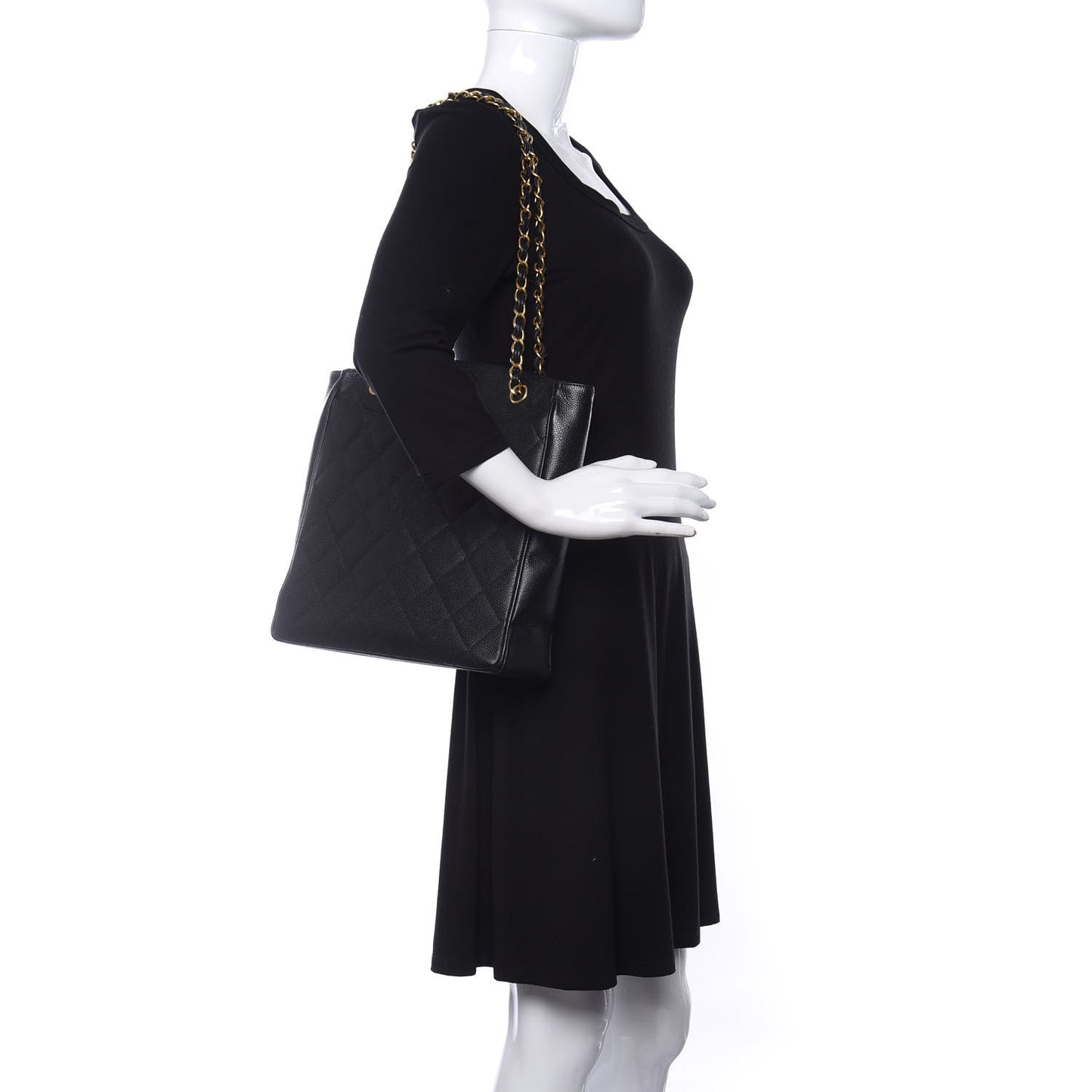 Caviar Shopper Tote Black