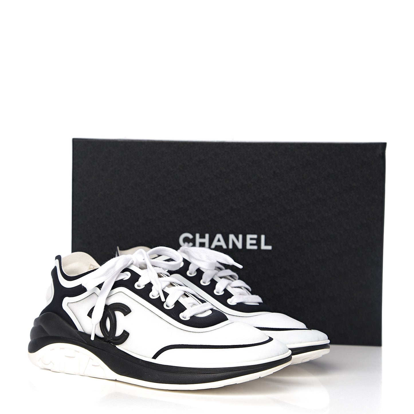 Lycra Womens CC Sneakers 38 White Black