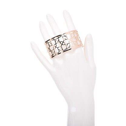 Hermes 18K Rose Gold Chaîne d'Ancre Passerelle Cuff Bracelet 2 of 5