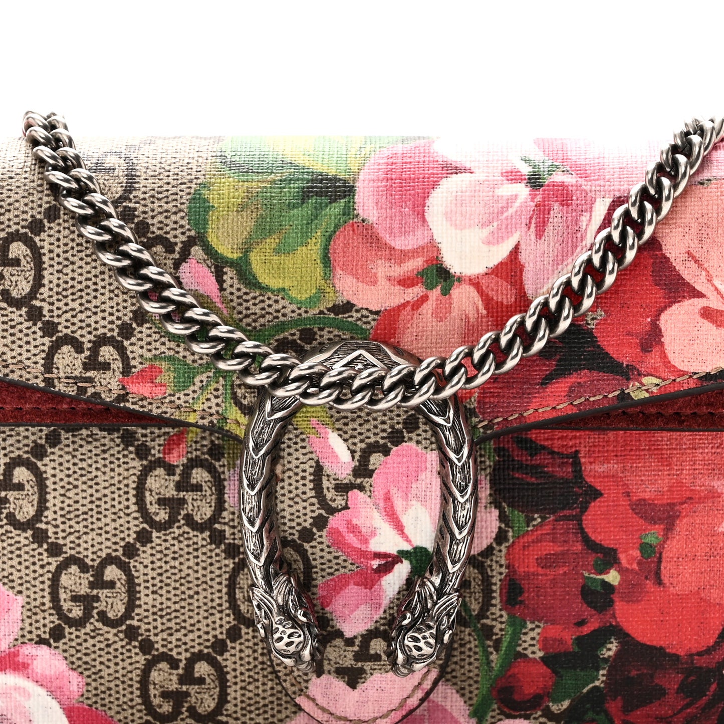 GG Supreme Monogram Blooms Super Mini Dionysus Shoulder Bag Beige Multicolor Dry Rose Beige Multicolor Dry Rose
