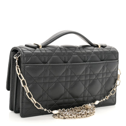 Christian Dior Lambskin Cannage Mini My Dior Bag Black 3 of 11