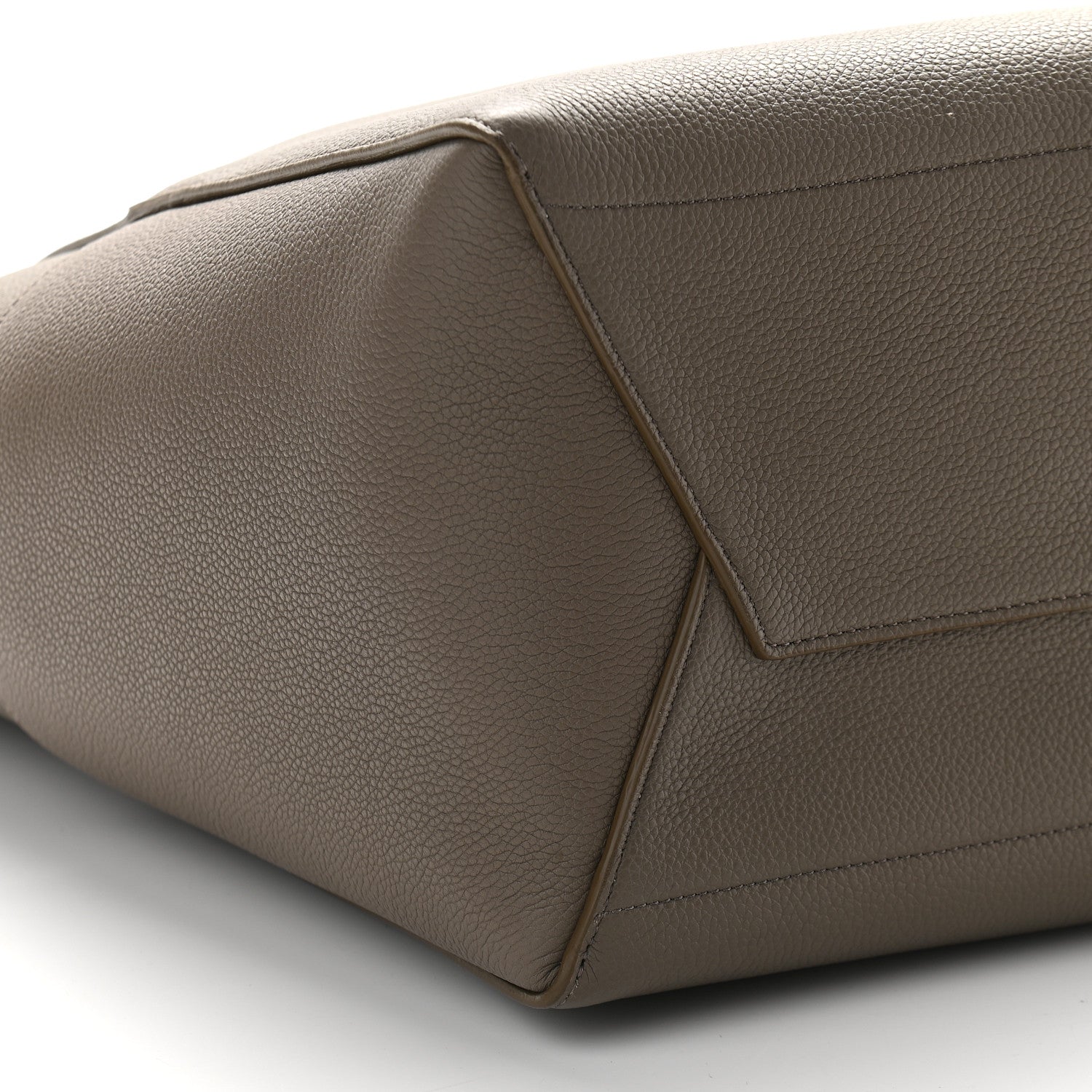 Celine Soft Grained Calfskin Sangle Bucket Bag Taupe 7 of 8