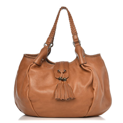 Gucci Pebbled Calfskin Medium Marrakech Shoulder Bag Camel 1 of 12