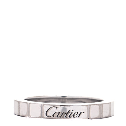 Cartier 18K White Gold Lanieres Ring 50 5.25 1 of 4